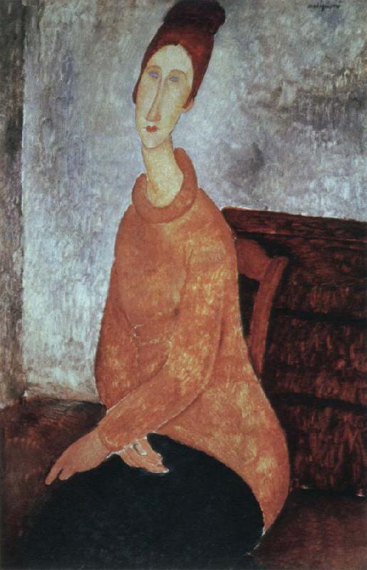 Amedeo Modigliani portrait of jeanne hebuterne oil painting image